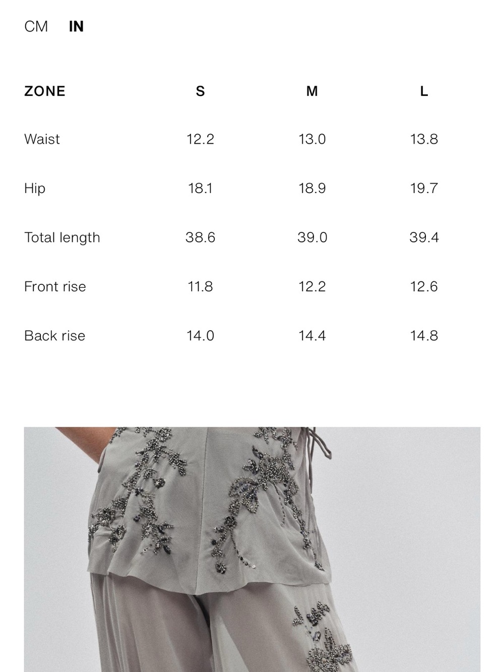 EMBROIDERED BLOOMER PANTS

Zara Sheer Embroidered Mesh Joggers - Picture 9 of 10
